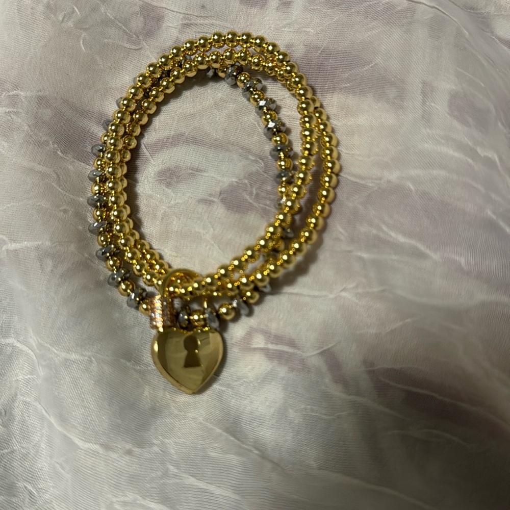 Lock heart Bracelet Set 🧡